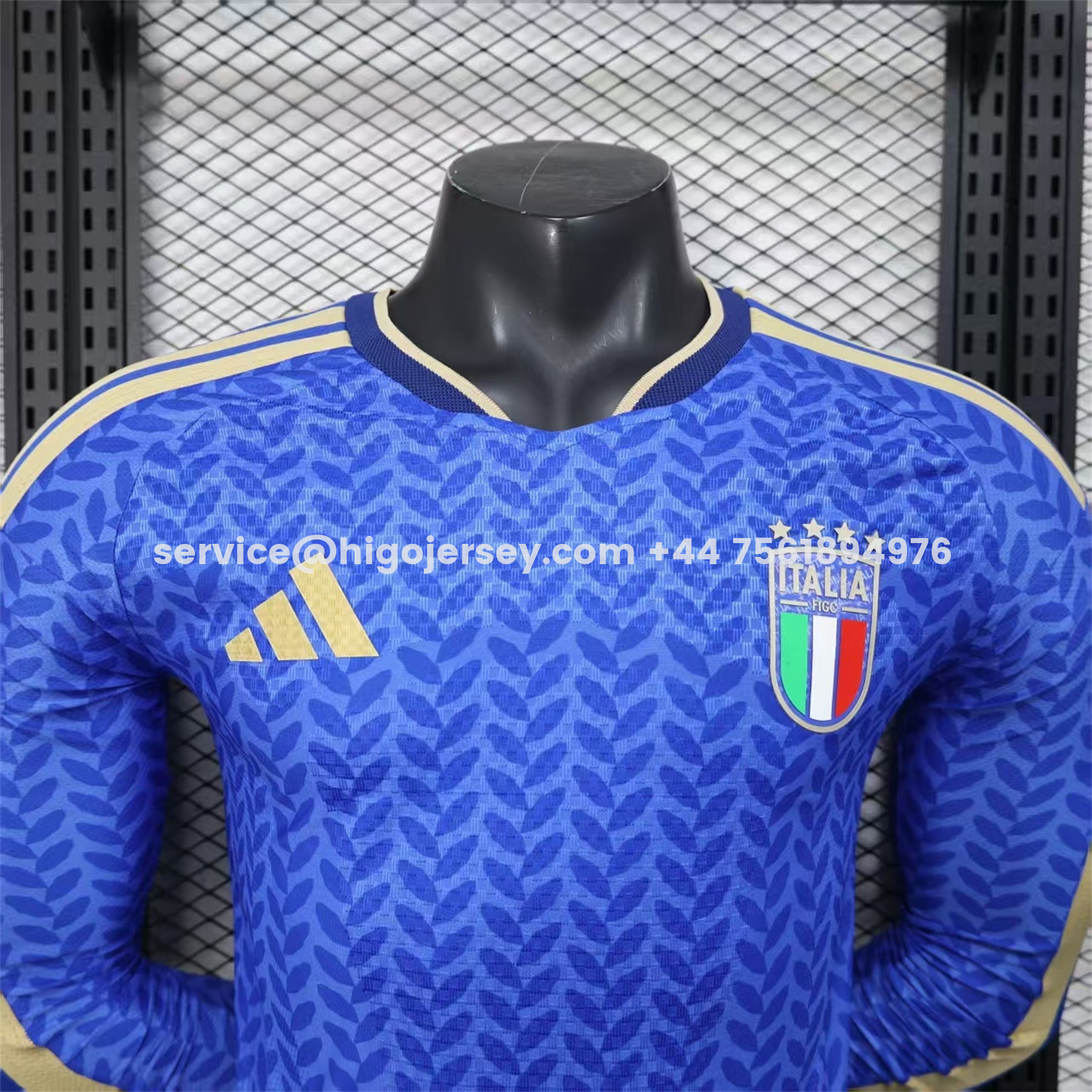 Higojerseys-Italy 2026 Home Long Sleeves Jersey - Player Version