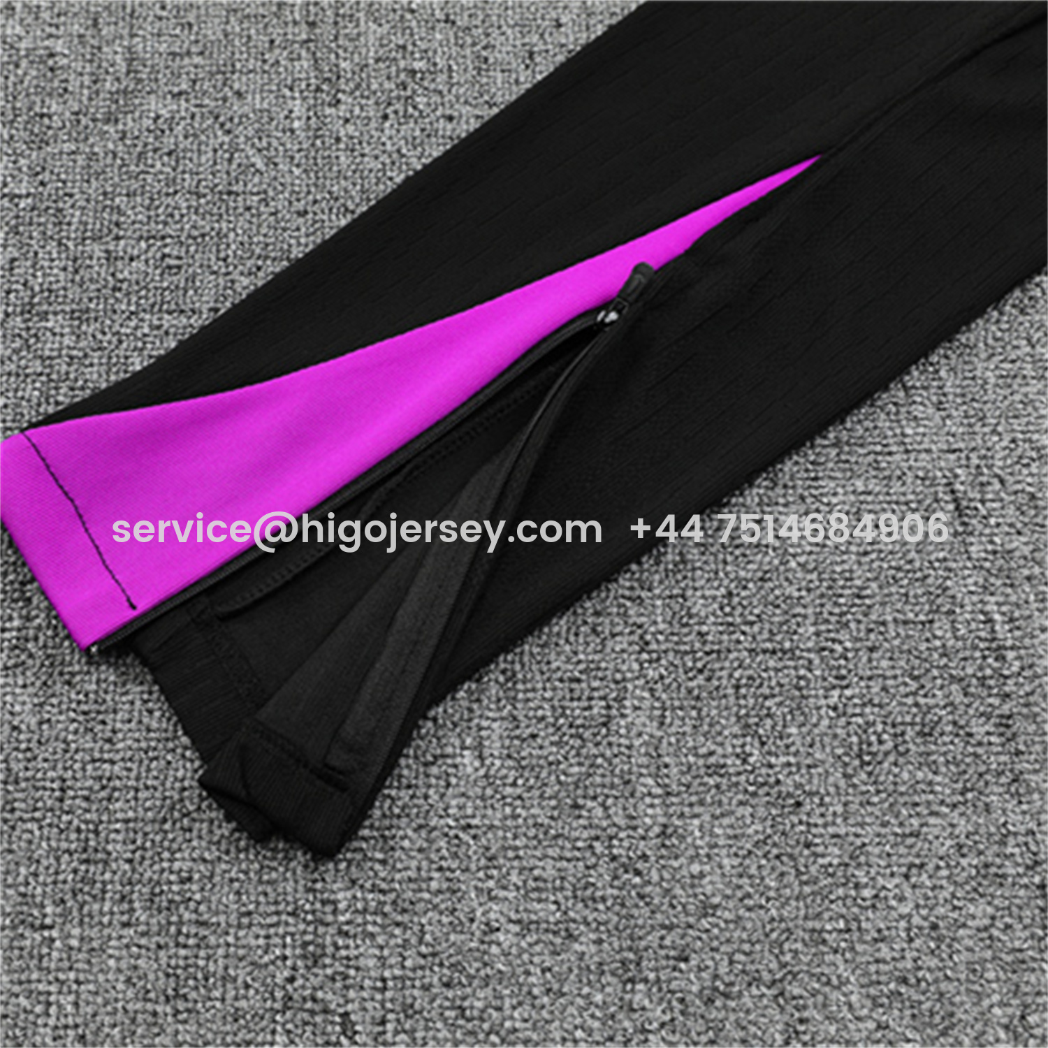 Higojerseys-England 25-26 Long Sleeve Training Set - Player Version - Purple Top and Black Pants