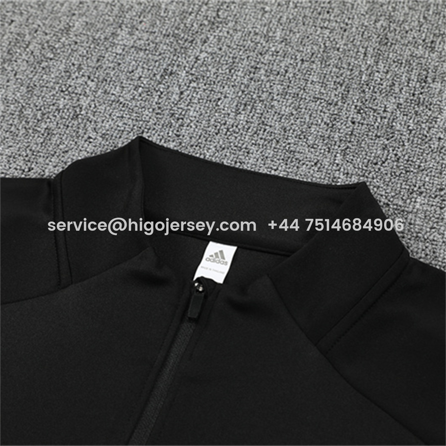 Higojerseys-Germany 25-26 Long Sleeve Training Set - Black Top and Black Pants