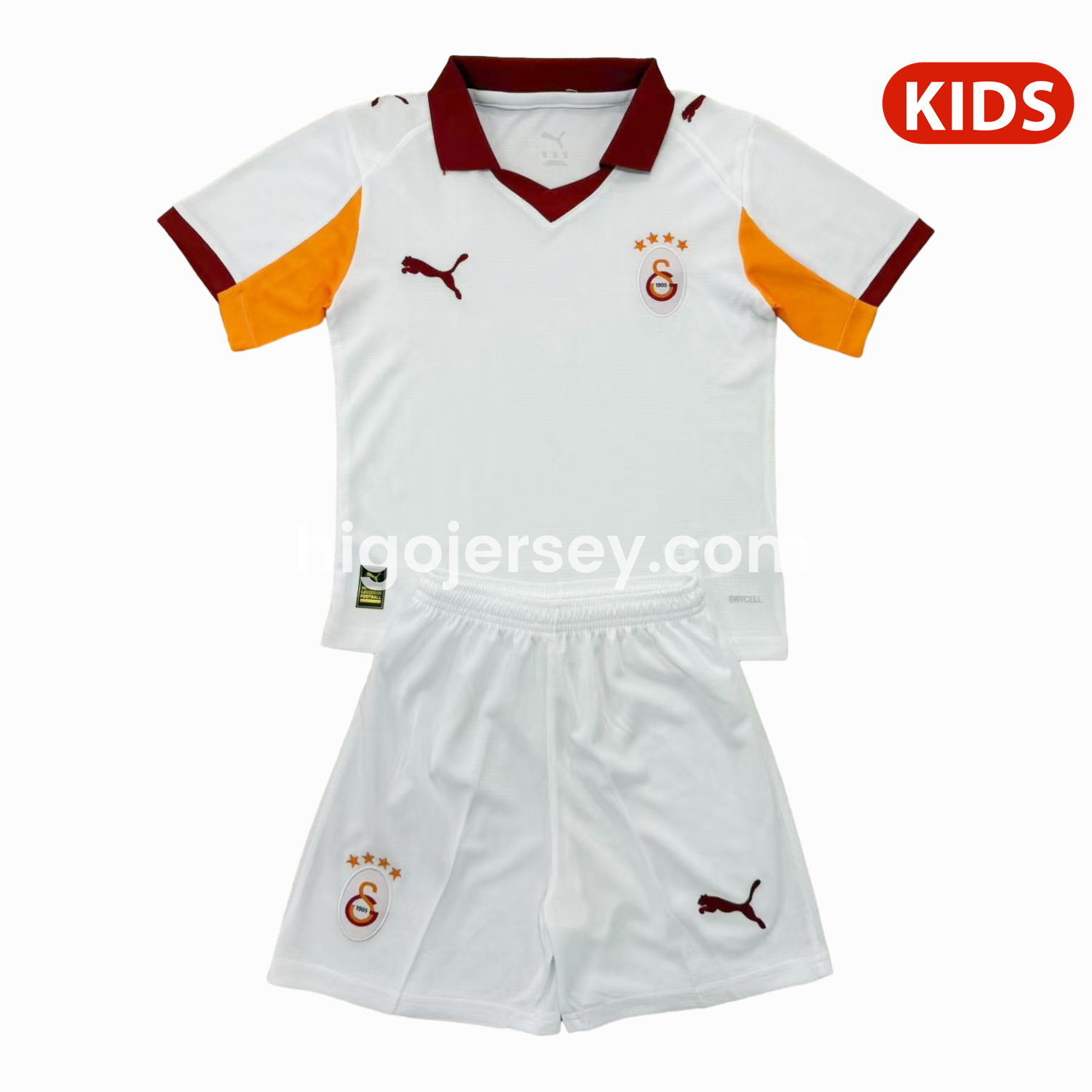 Higojerseys-Galatasaray 25-26 Away Unsponsored Kids Kit