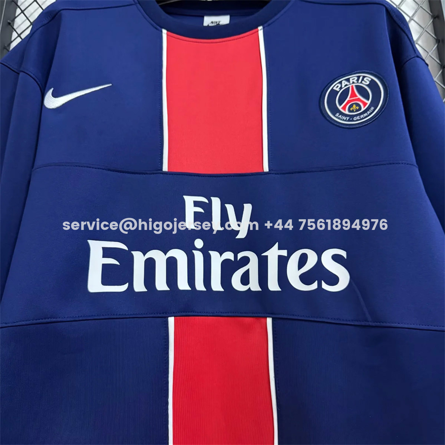 Higojerseys-Paris Saint-Germain PSG 25-26 Blue And Red Unisex Pullover Hoodie