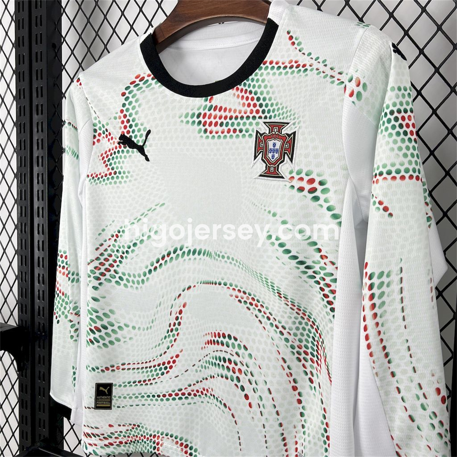 Higojerseys-Portugal 2025-26 Away Long Sleeves Kids Kit