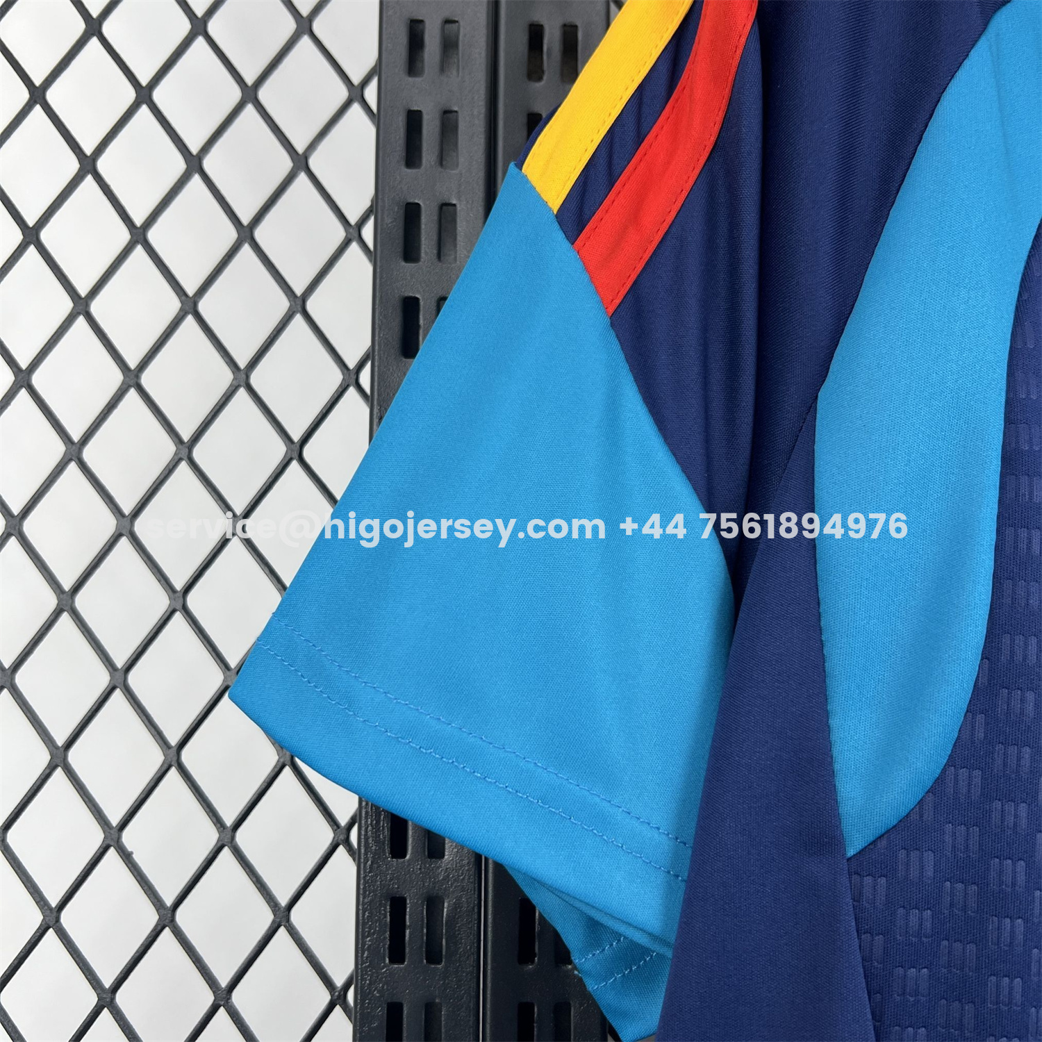 Higojerseys-Spain 2026 Dark Blue Pre-Match Training Jersey - Fans Version