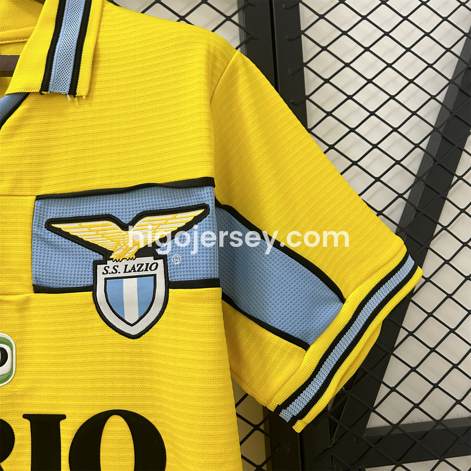 Higojerseys-Retro Lazio 98-99 Yellow Away Jersey