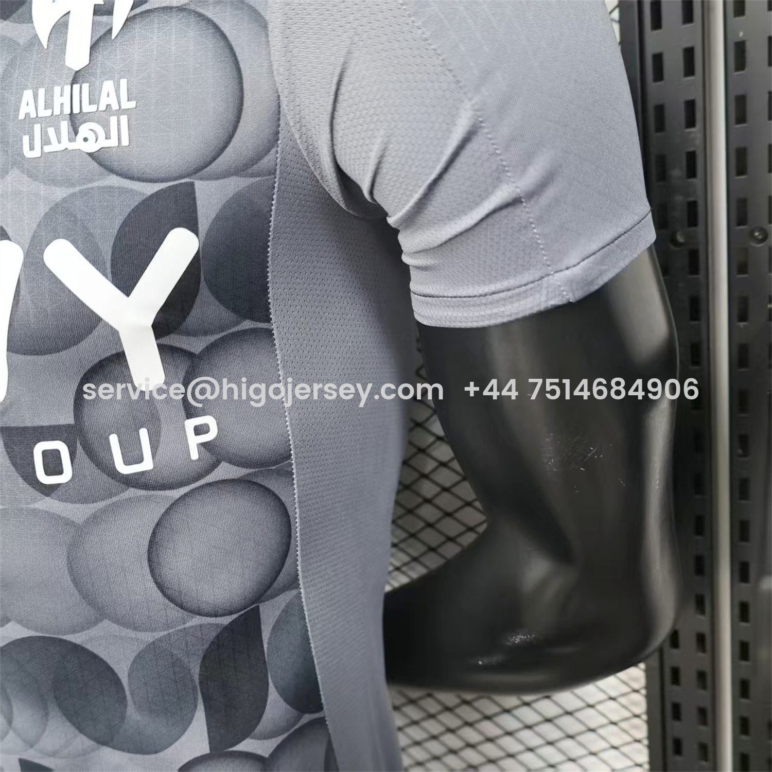 Higojerseys-Al Hilal Riyadh Crescent 25-26 Third Grey Jersey - Player Version