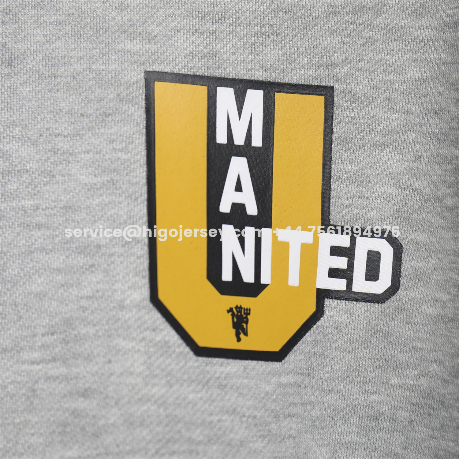 Higojerseys-Manchester United 25-26 Pure Color Training Set - Grey Top and Grey Pants