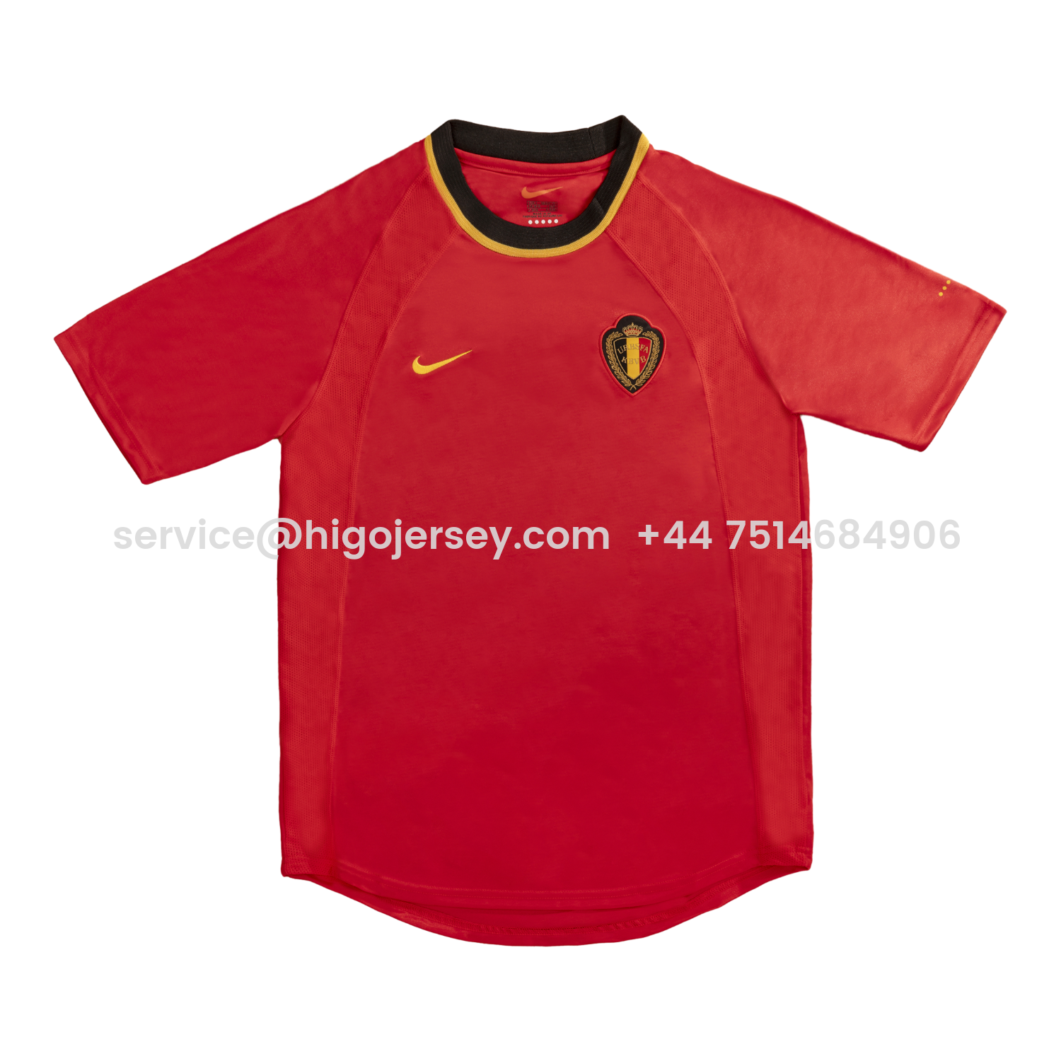Higojerseys-Retro Belgium 2000 Home Red Jersey