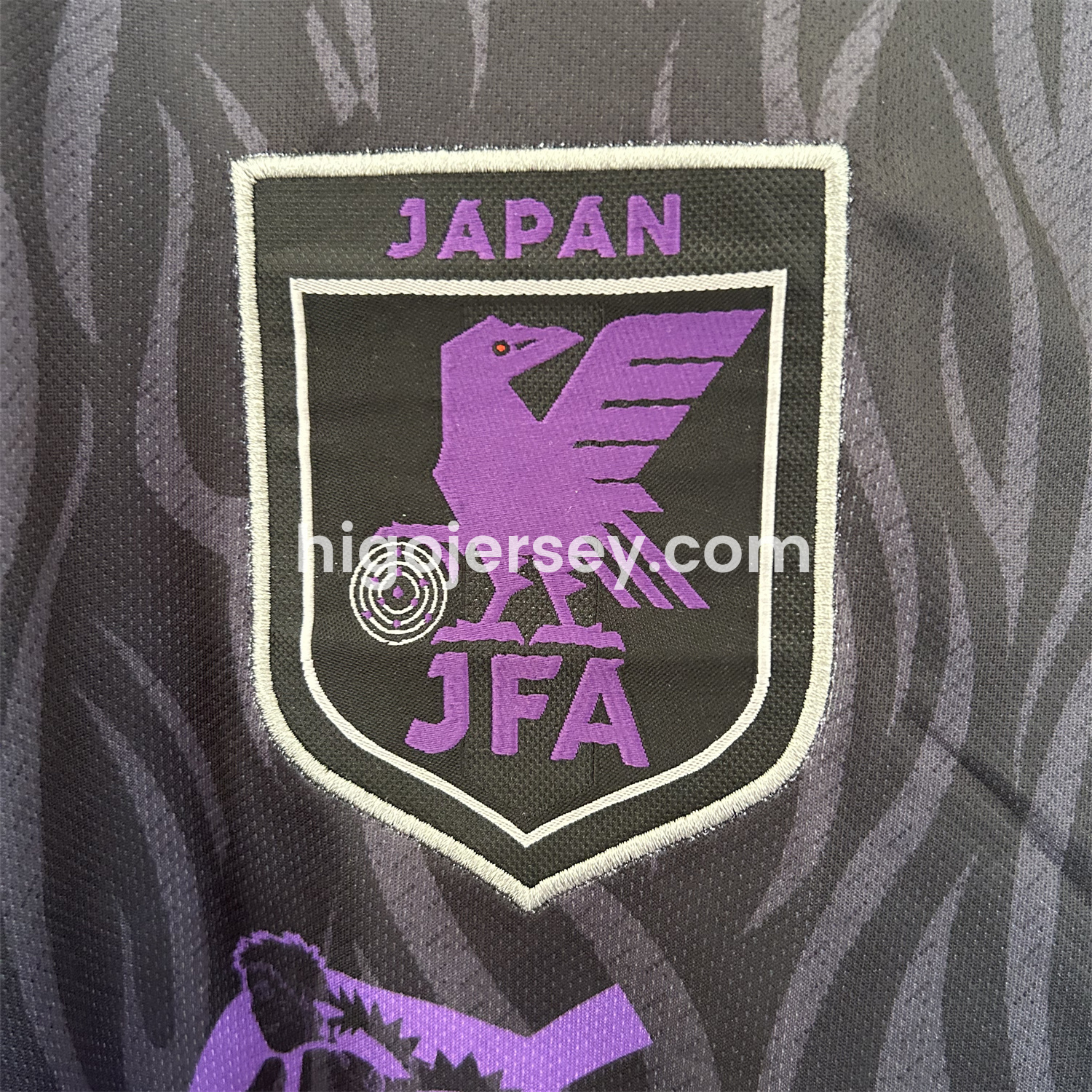 Higojerseys-Japan 25-26 Purple NARUTO 20th Anniversary Black Special Jersey - Fans Version