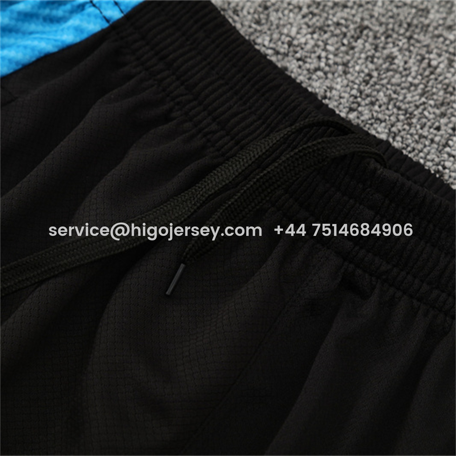 Higojerseys-Napoli 25-26 Kids Short-Sleeve Training Set - Gray Mecha Top & Black Shorts