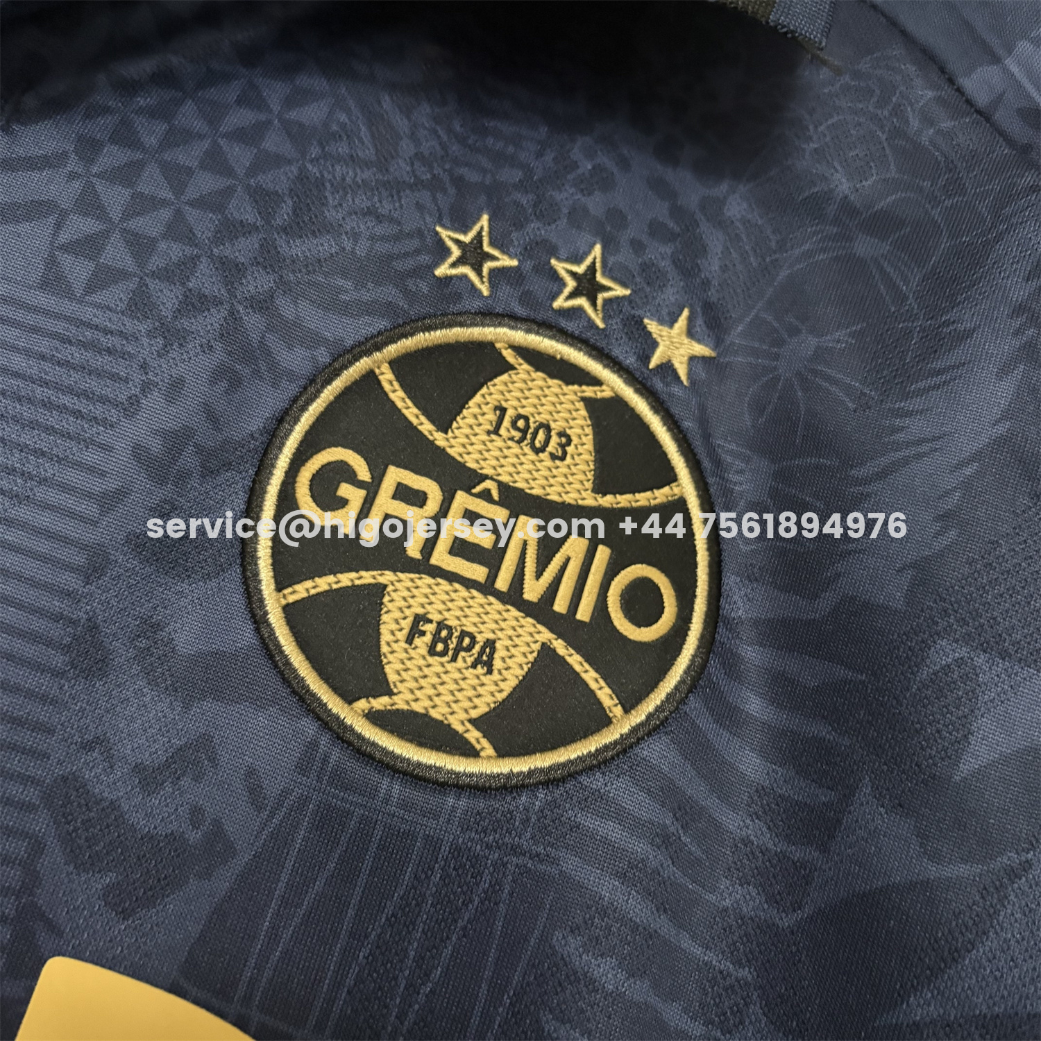 Higojerseys-Gremio 25-26 Third Dark Blue Jersey - Fans Version
