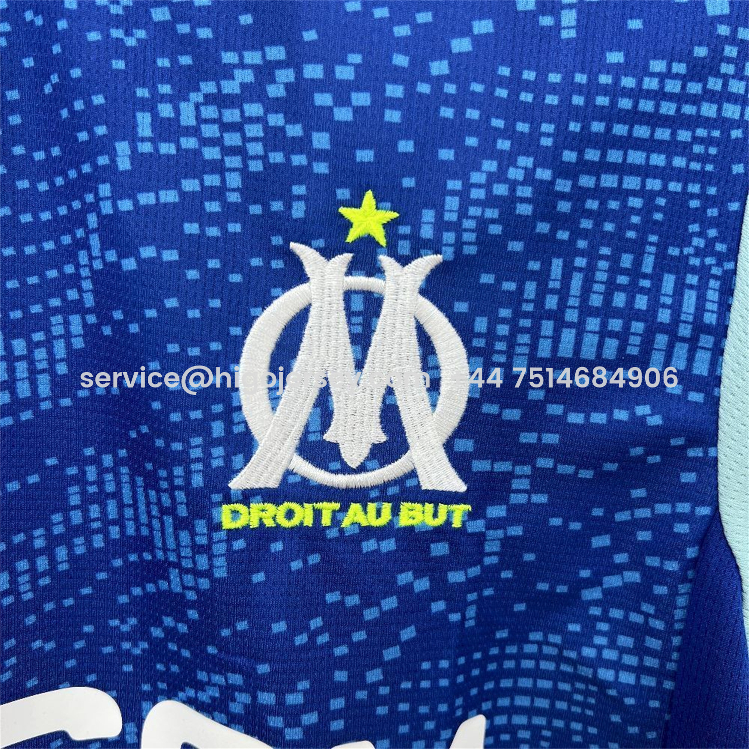 Higojerseys-Marseille 25-26 Third Blue Jersey - Fans Version