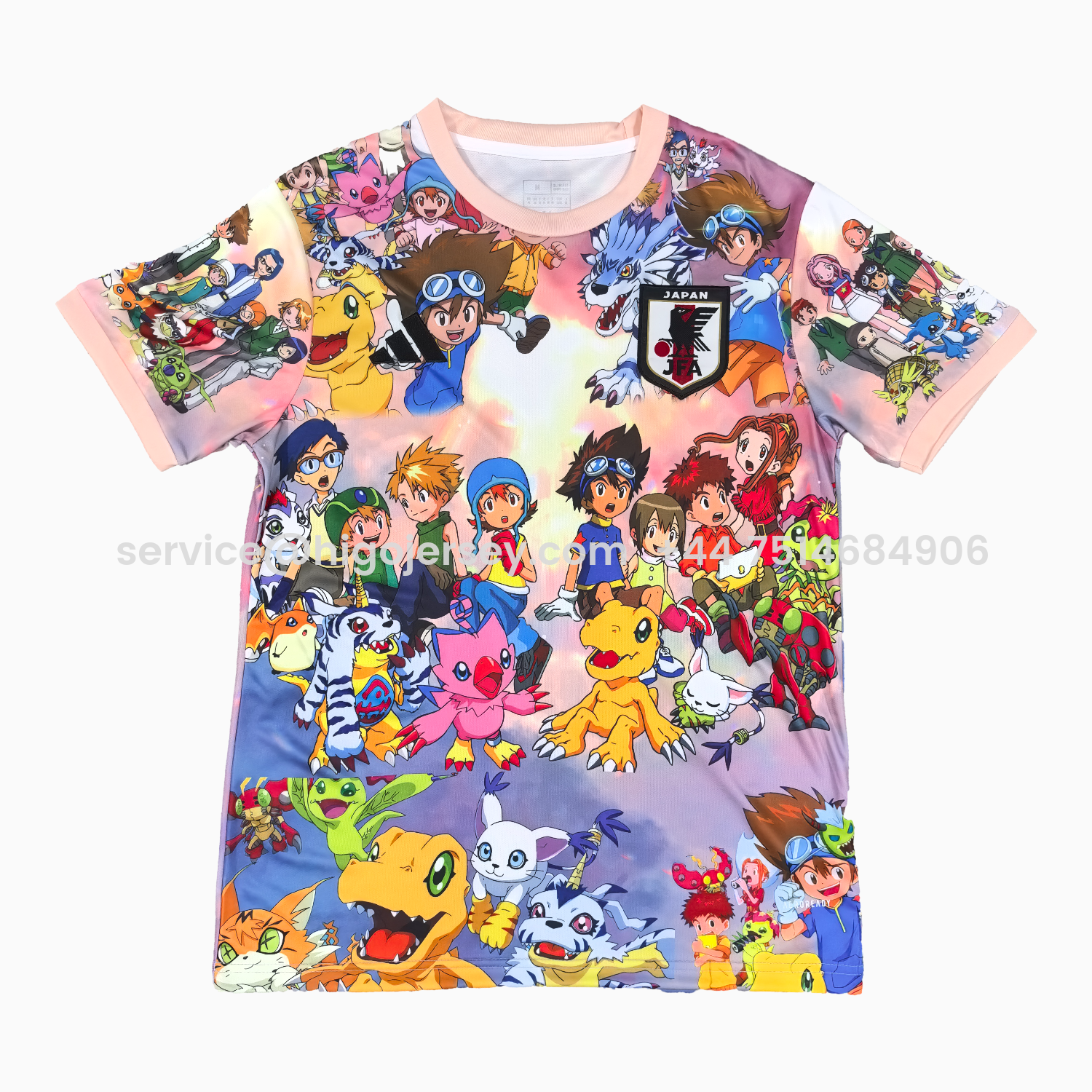 Higojerseys-Japan 25-26 Digimon Family Portrait Jersey - Fans Version