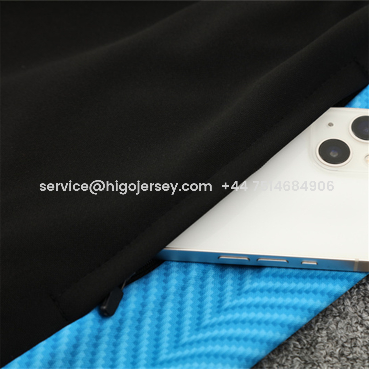 Higojerseys-Napoli 25-26 Long Sleeve Training Set - Gray Mecha Top & Black Pants