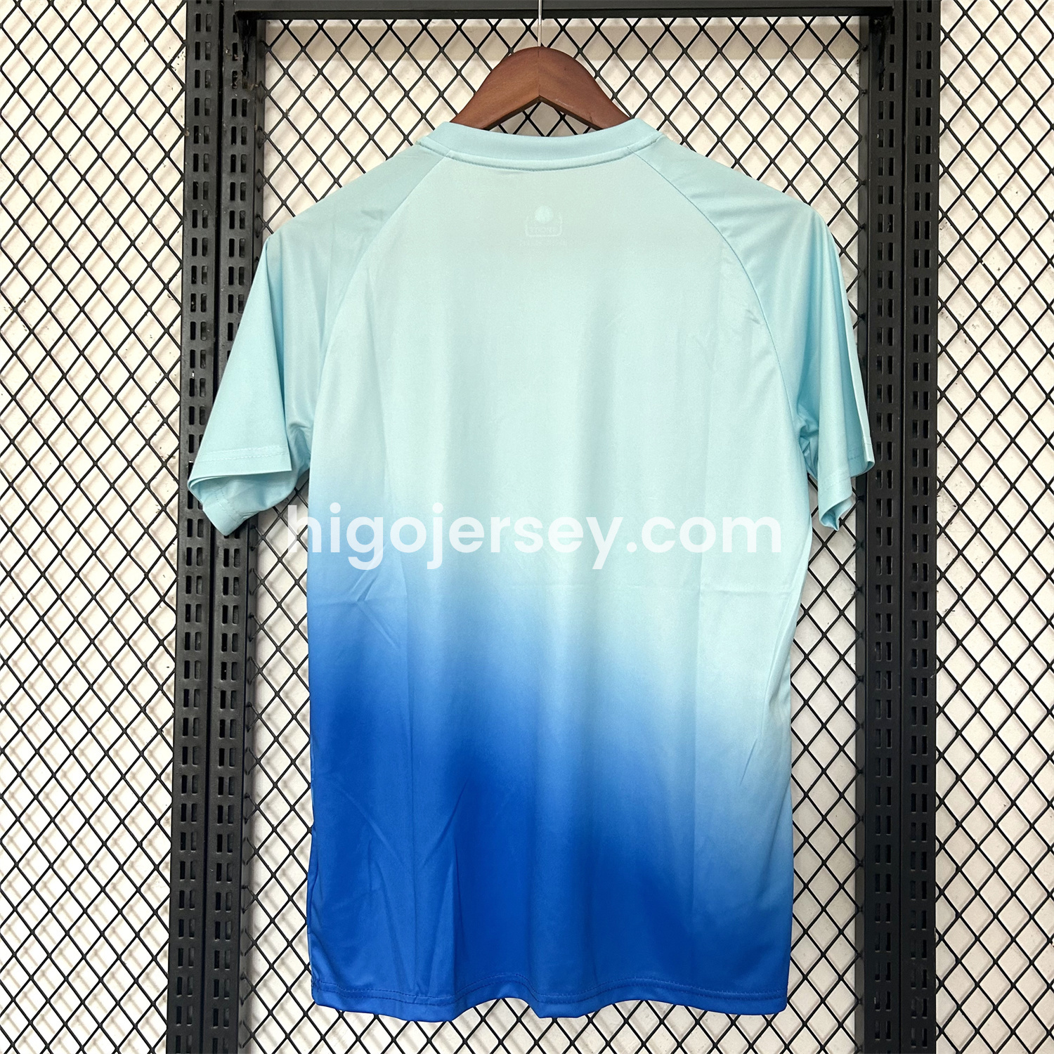 Higojerseys-Algeria 25-26 Blue Green Gradient Auspicious Cloud Pattern Special Jersey - Fans Version