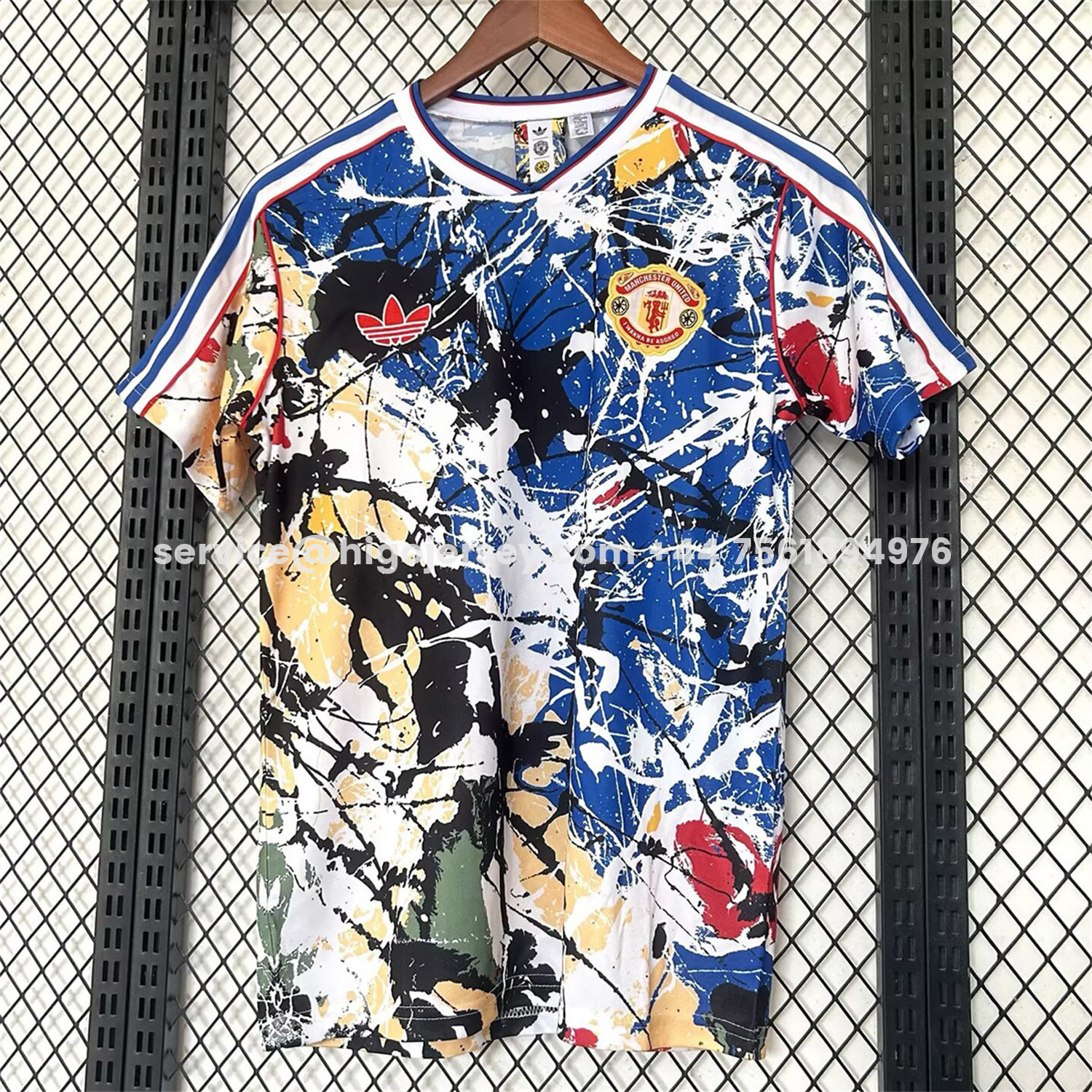 Higojerseys-Manchester United 25-26 Stone Roses Special Jersey - Fans Version