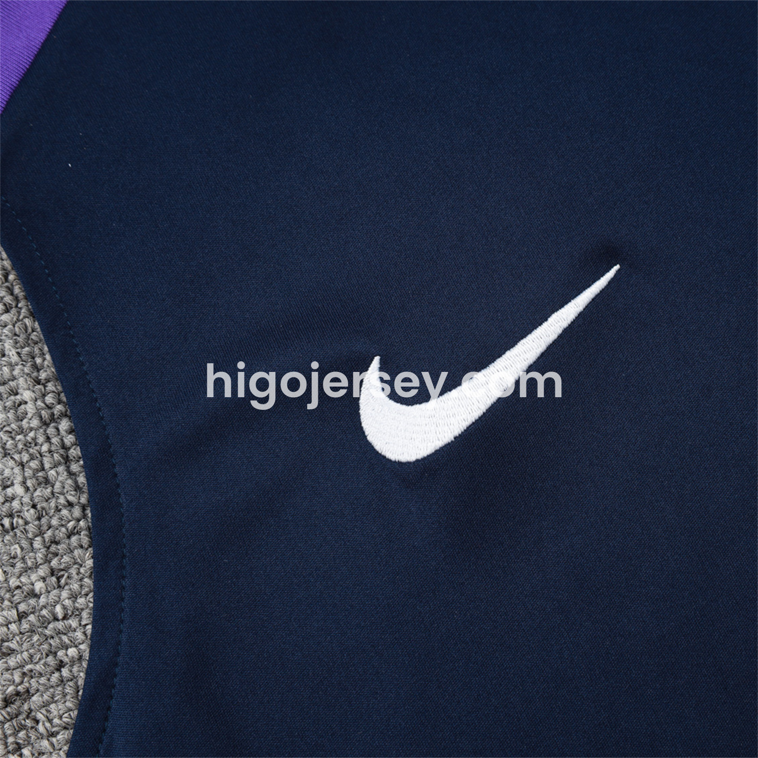 Higojerseys-Corinthians 25-26 Vest Training Set - Deep Blue Black Vest and Shorts