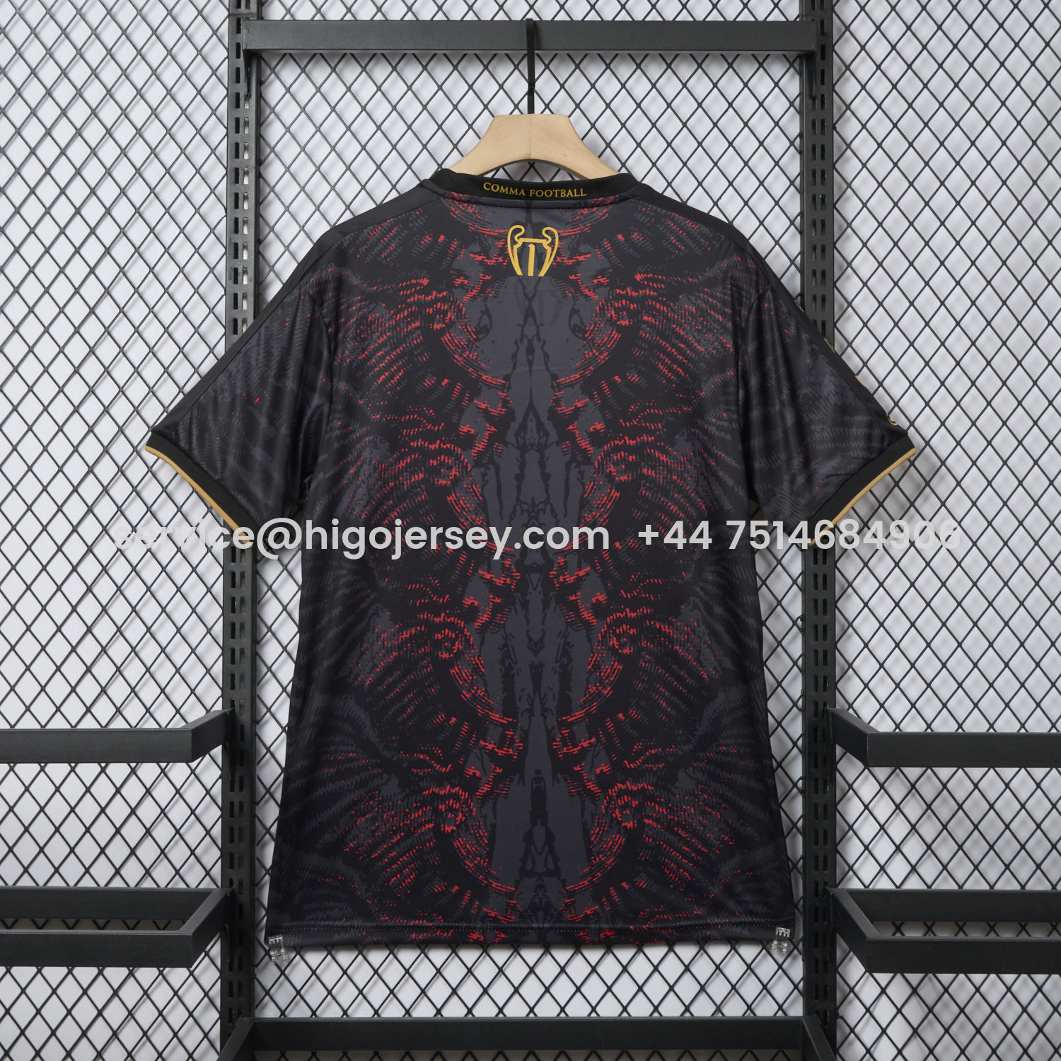 Higojerseys-Paris Saint-Germain PSG 25-26 Champions League Commemorative Edition Black Red Eiffel Tower T-shirts