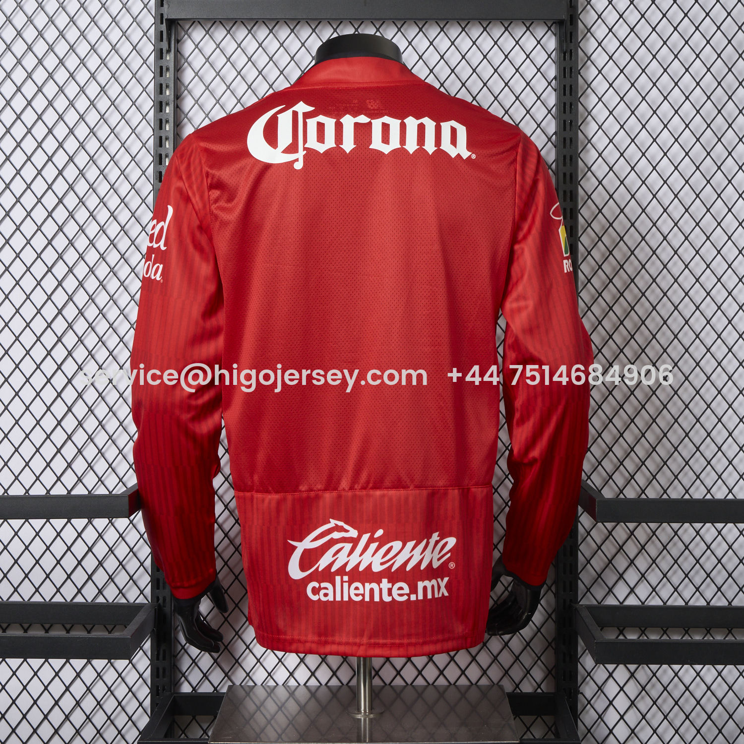 Higojerseys-Toluca 25-26 Home Long Sleeves Jersey - Player Version