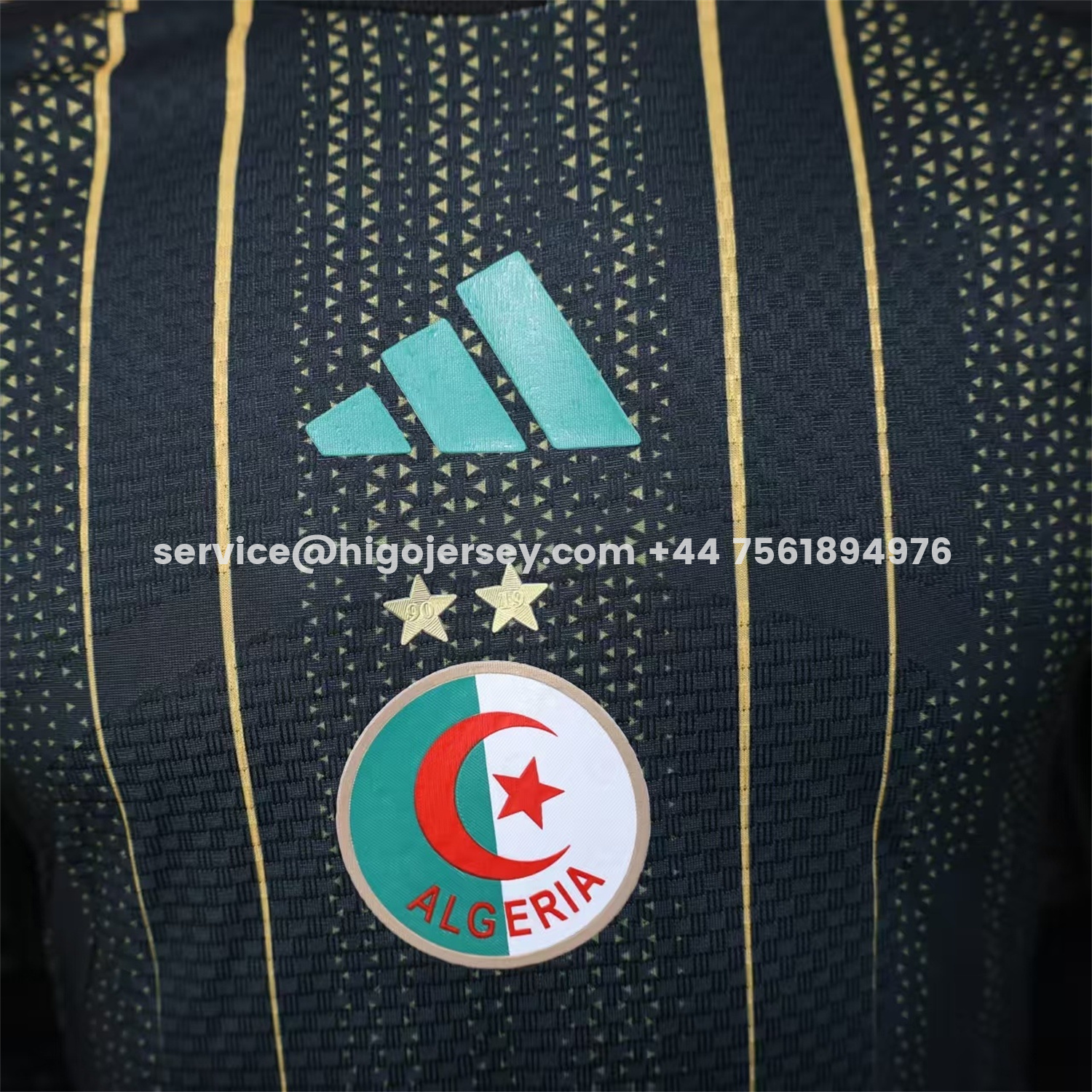 Higojerseys-Algeria 2026 Black And Gold Special Jersey - Player Version