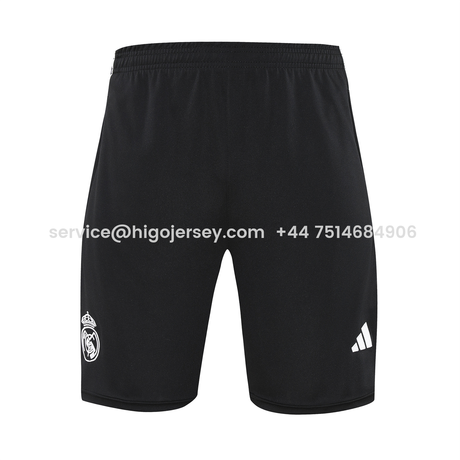 Higojerseys-Real Madrid 25-26 Vest Training Set - Grey And White Vest & Black Shorts