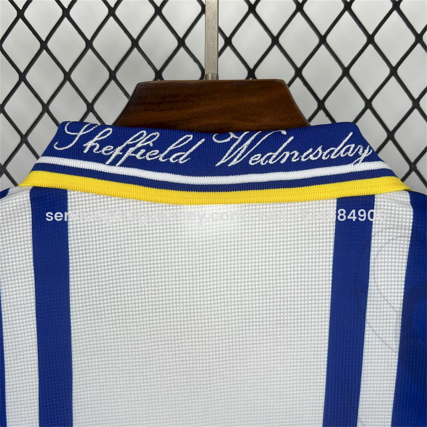 Higojerseys-Retro Sheffield Wednesday 1996-97 Home Jersey