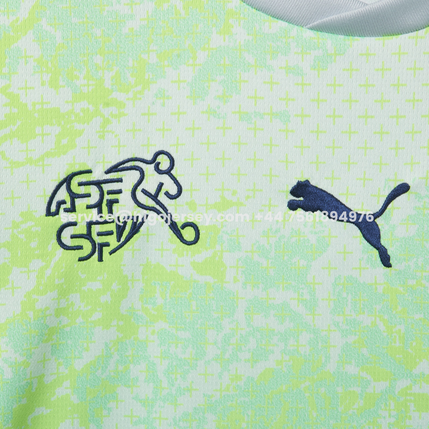 Higojerseys-Switzerland 2026 Away Green Jersey - Fans Version