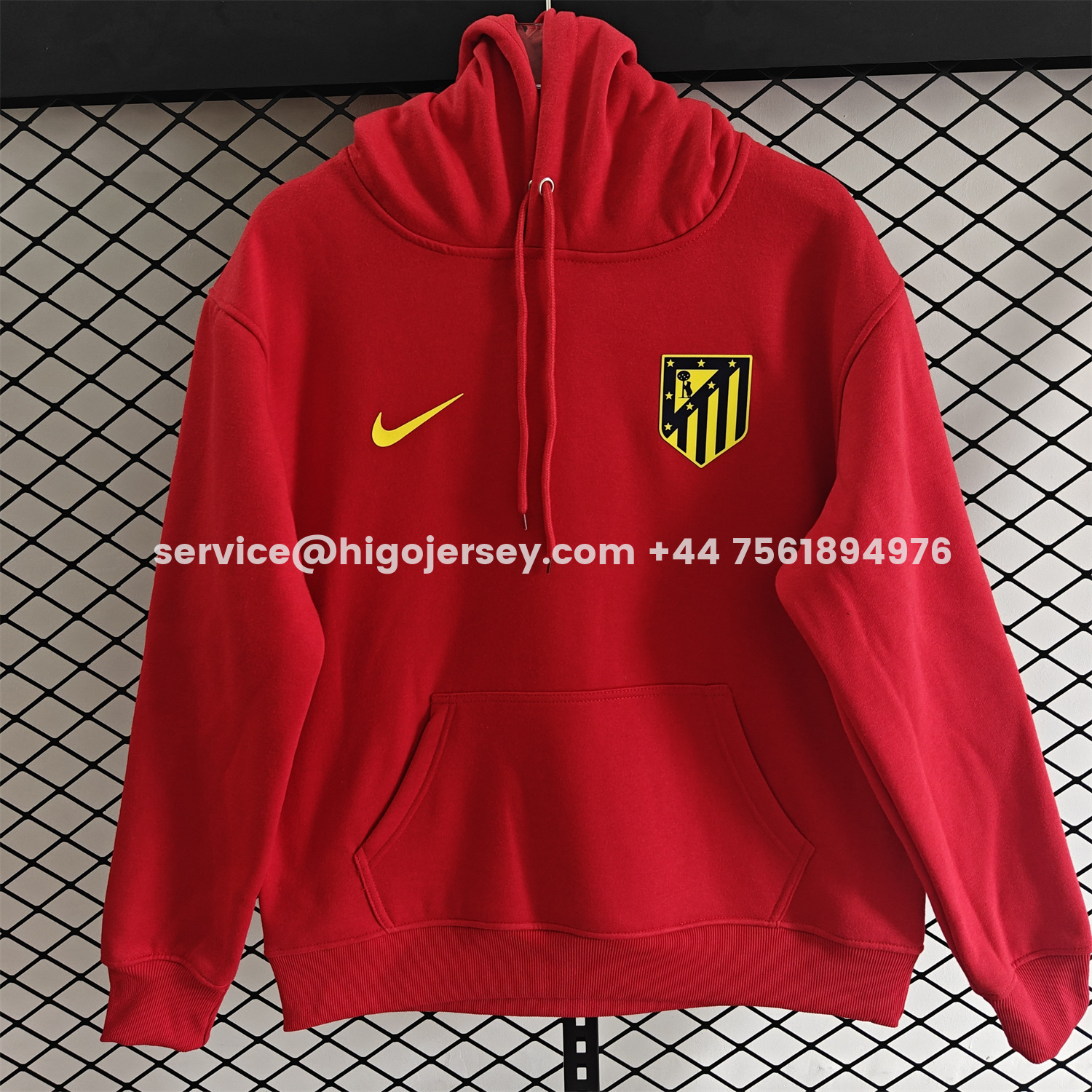 Higojerseys-Atletico Madrid 25-26 Originals Terrace Icon Unisex Pullover Hoodie