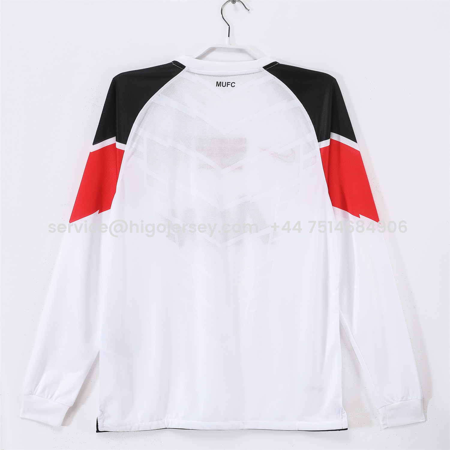 Higojerseys-Retro Manchester United 10-11 Away Long Sleeves Jersey - Champions League Final Version