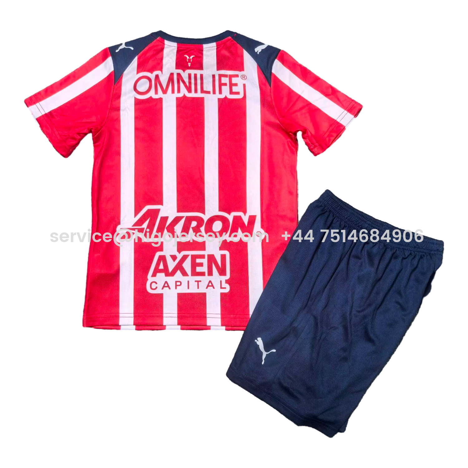 Higojerseys-Chivas de Guadalajara 25-26 Home Kids Kit