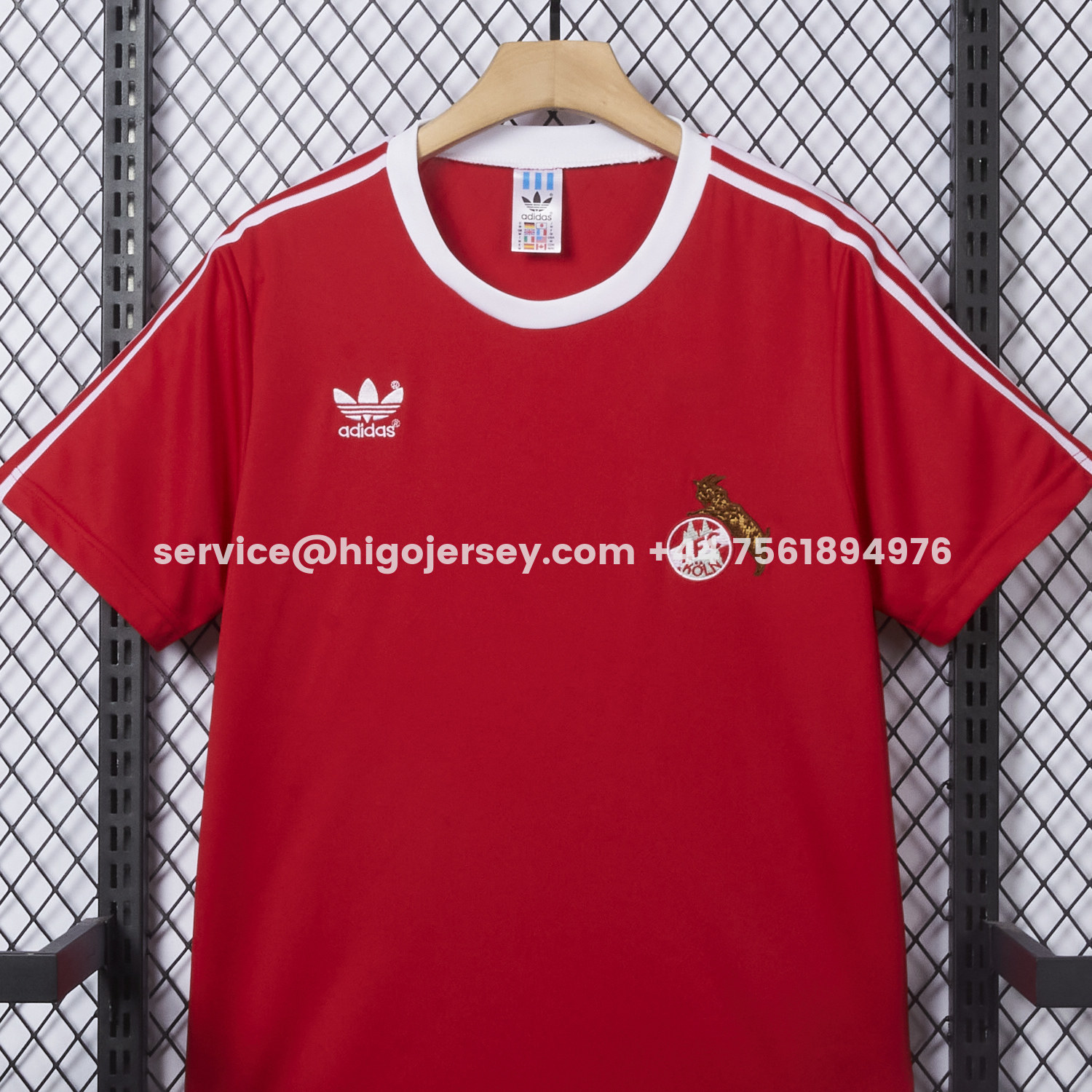 Higojerseys-Retro 1. FC Köln 1977-78 Home Red Jersey