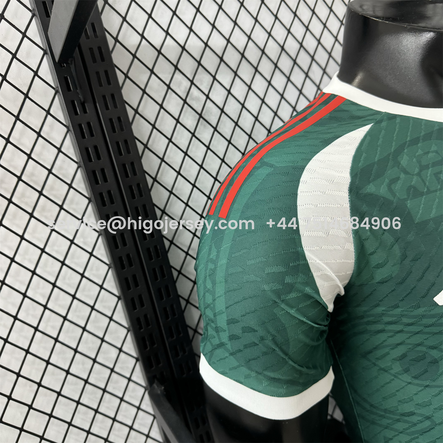 Higojerseys-Mexico 25-26 Green Human Face Shaped Pattern Special Jersey - Player Version