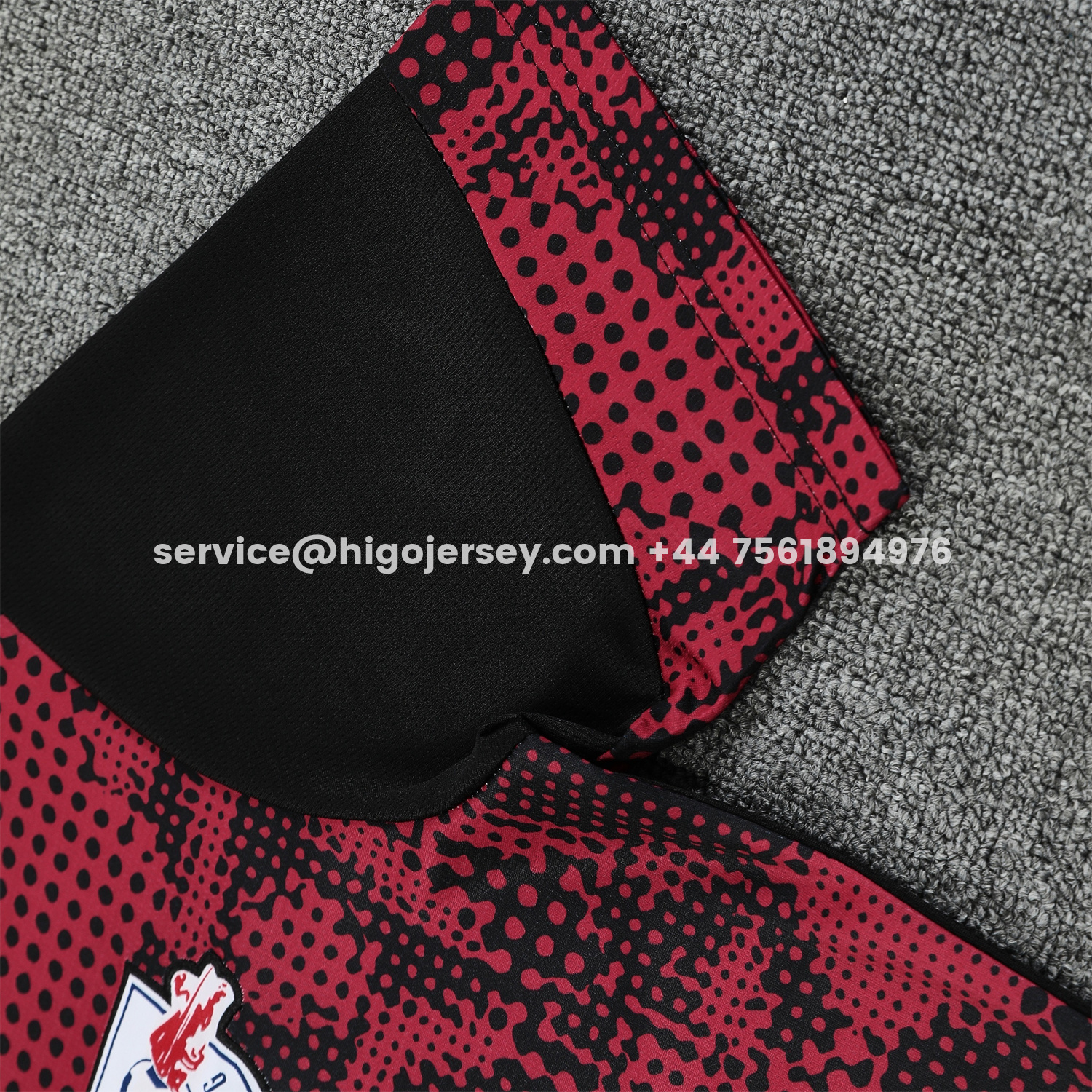 Higojerseys-RB Leipzig 25-26 Short-Sleeve Training Set- Red Top & Black Shorts