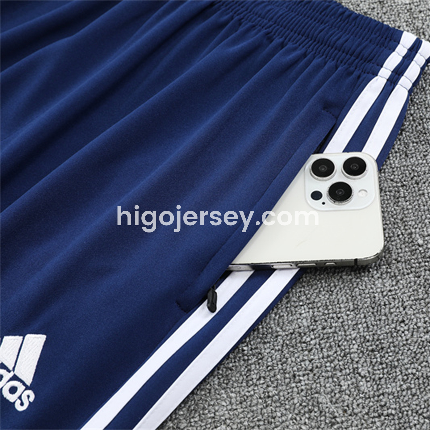 Higojerseys-Real Madrid 25-26 Kids Long Sleeve Training Set - Throwback Royal Blue Top and Pants