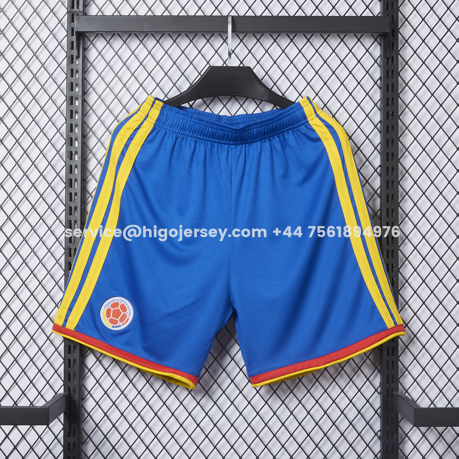 Higojerseys-Colombia 2026 Home Blue Shorts - Fans Version
