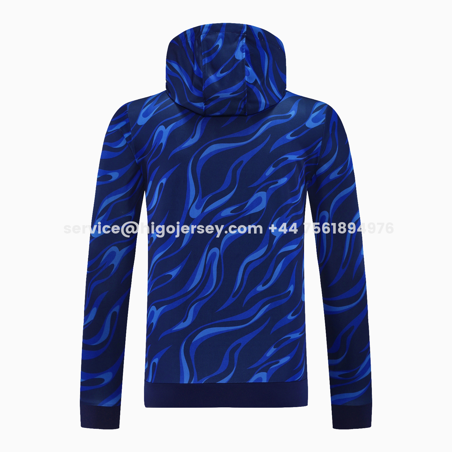 Higojerseys-Real Madrid 25-26 Training Hoodie Set - Blue Hoodie and Deep Blue Pants