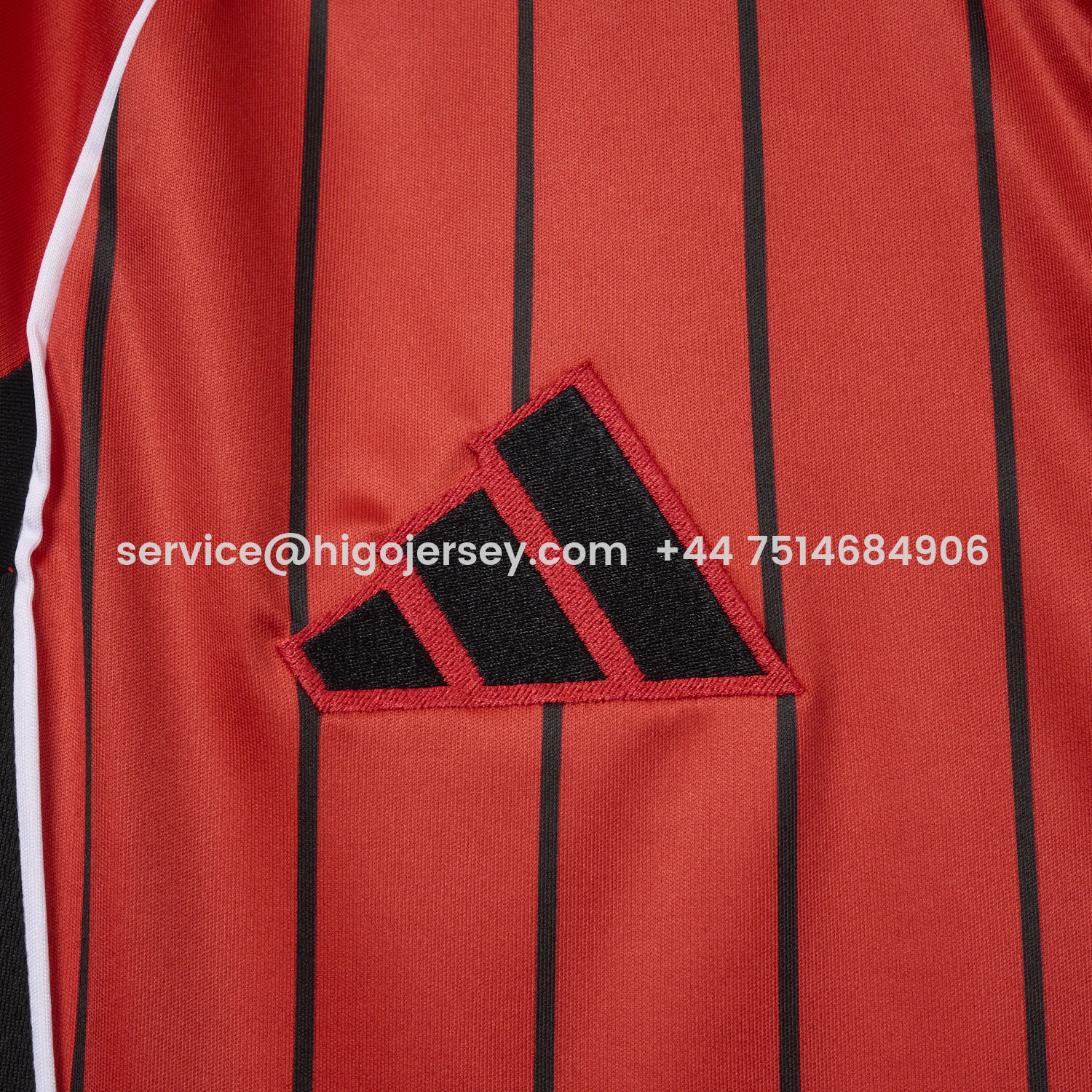 Higojerseys-Manchester United 25-26 Red Baseball Jersey with Black Stripes