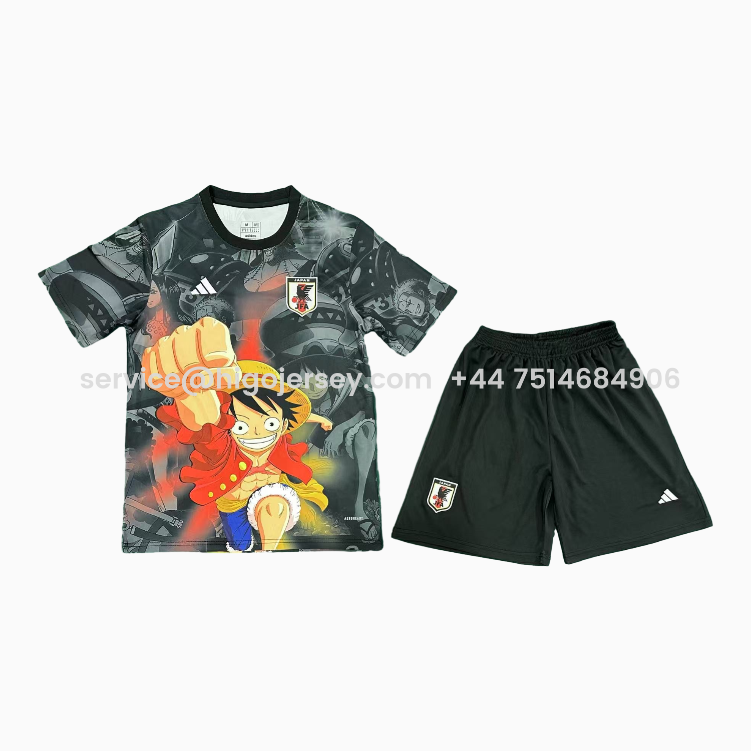 Higojerseys-Japan 25-26 Luffy Childhood Special Men's Adult Jersey Set - Fans Version