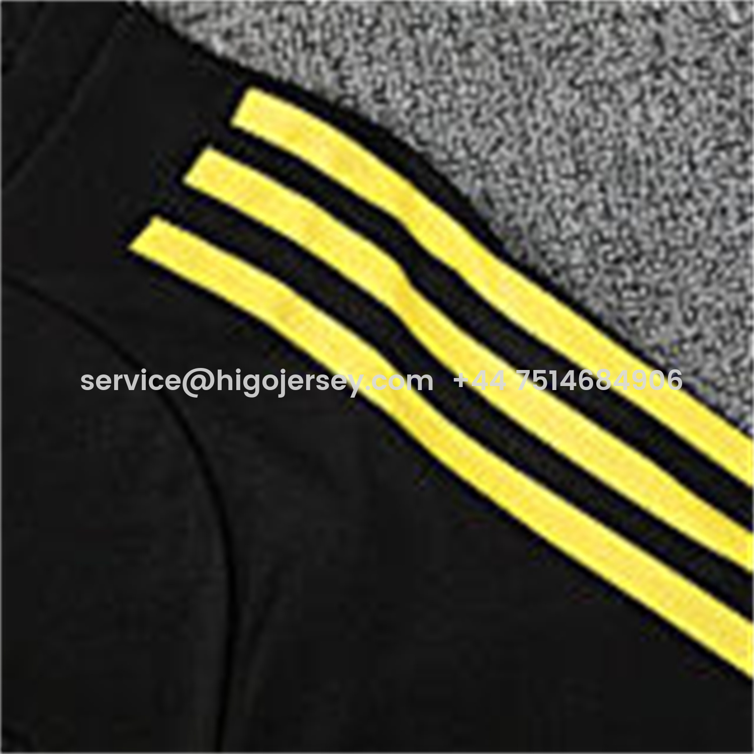 Higojerseys-Manchester United 25-26 Short-Sleeve Training Set - Yellow Lines Black Top & Black Shorts