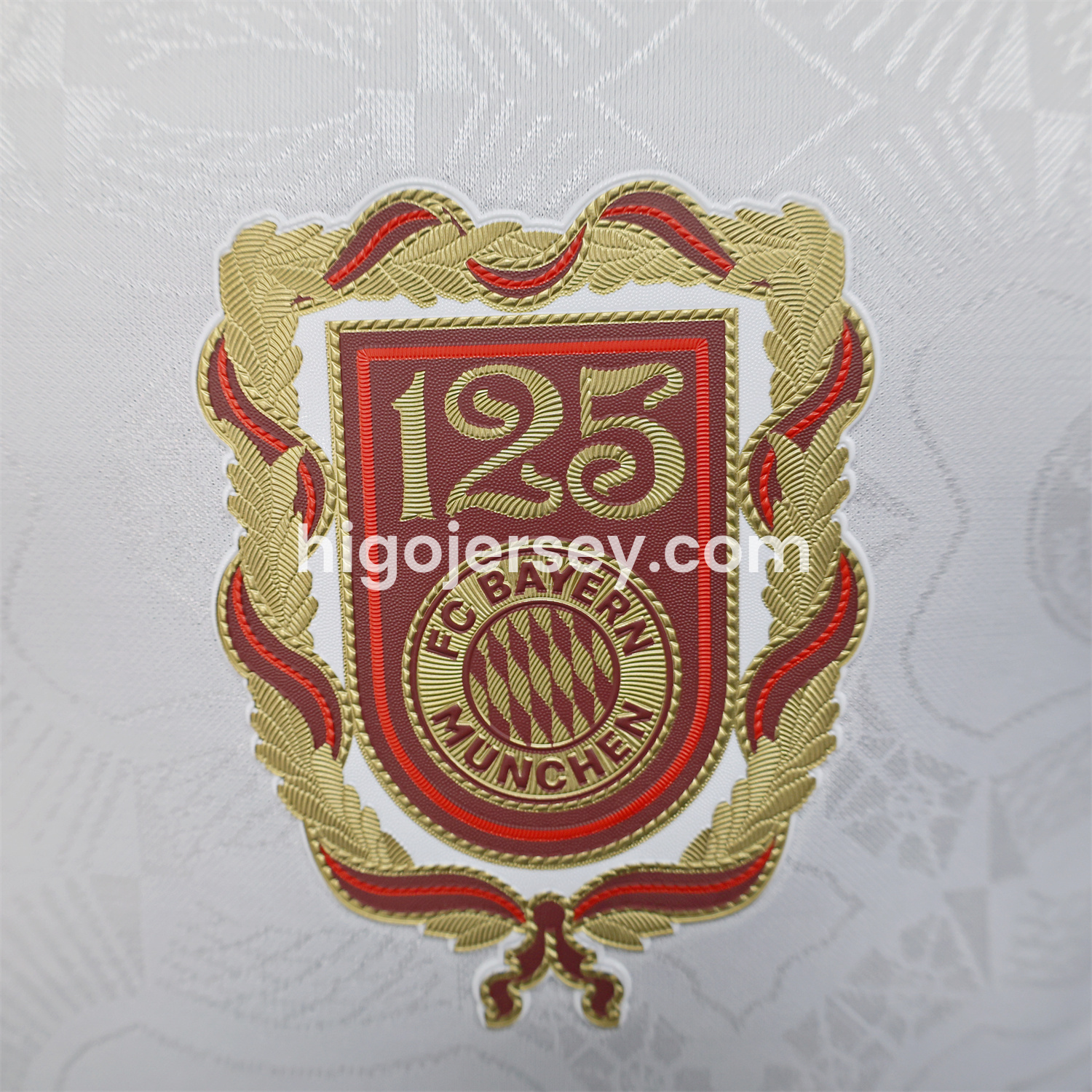 Higojerseys-Bayern Munich 2025 White 125th Anniversary Jersey - with 125th Patch on Back - Player Version