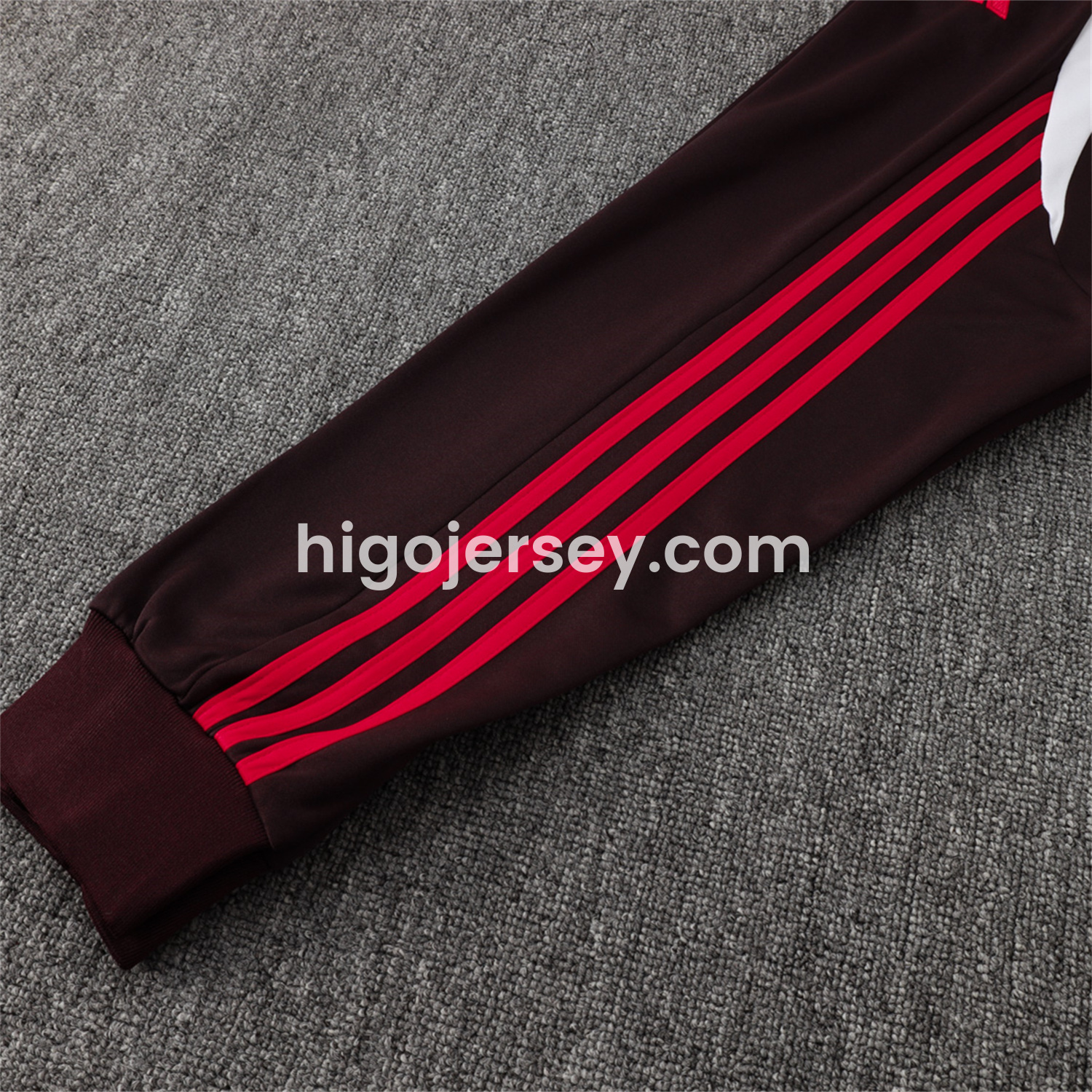 Higojerseys-Bayern Munich 24-25 Long Sleeve Training Set - Dark Red