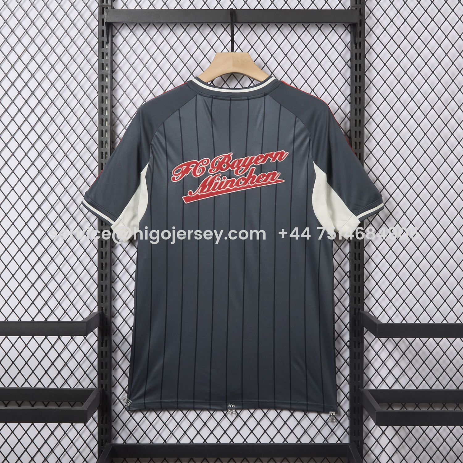 Higojerseys-Bayern Munich 25-26 Deep Grey Baseball Jersey