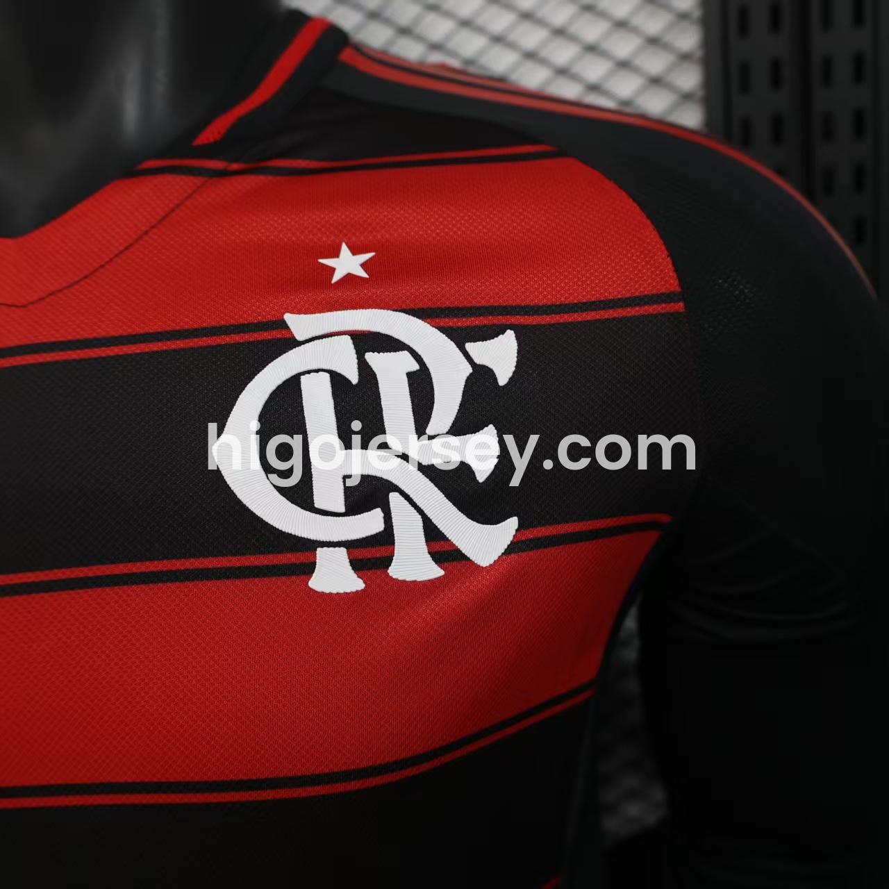 Higojerseys-Flamengo 25-26 Home Long Sleeves Unsponsored Jersey - Player Version