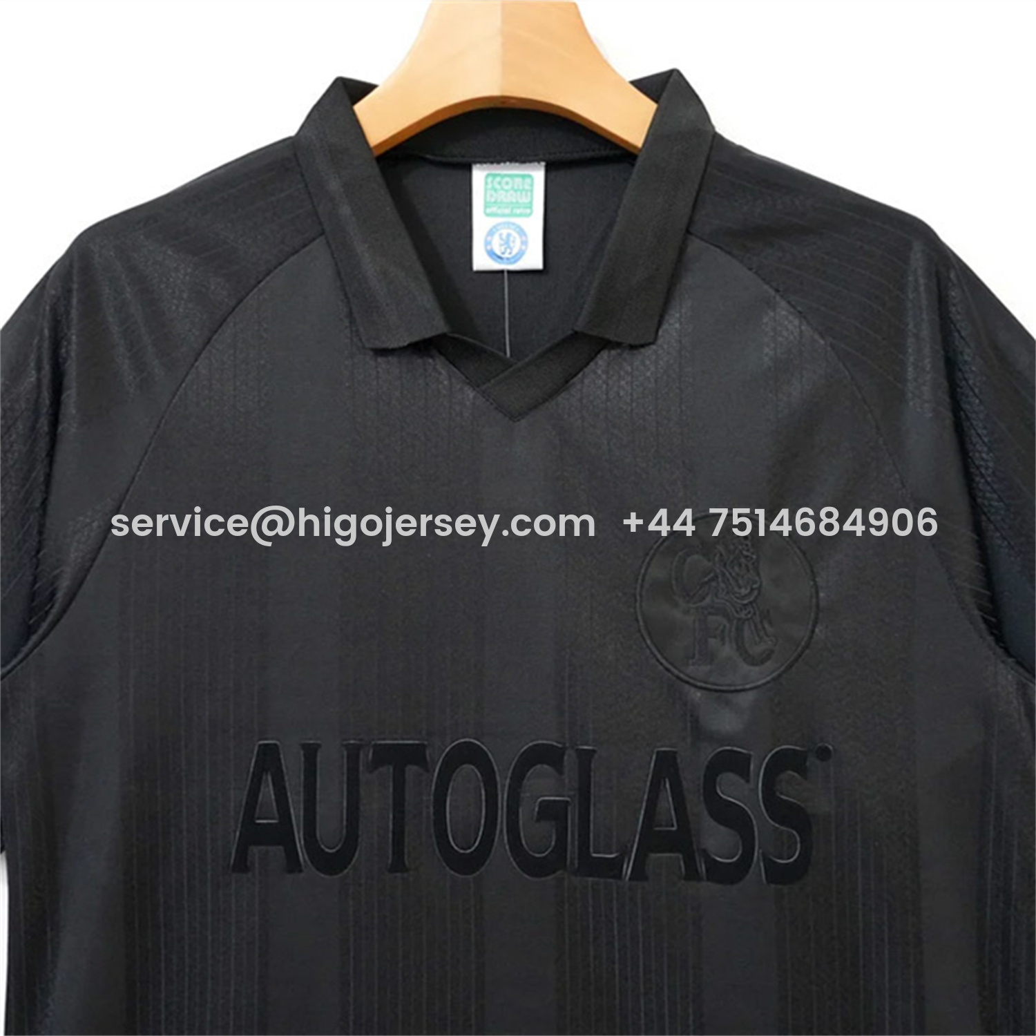 Higojerseys-Retro C.H.E.L.S.E.A 1998 Pure Black Special Jersey