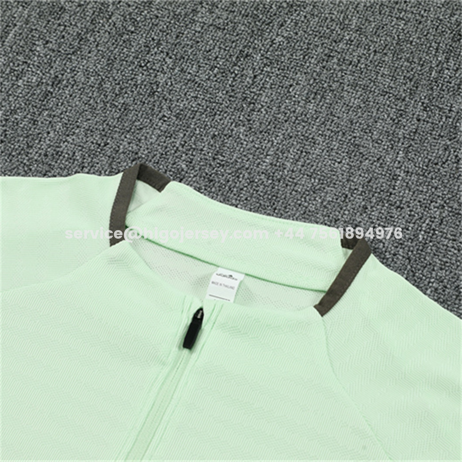 Higojerseys-Real Madrid 25-26 Long Sleeve Training Set - Player Version - Light Green Top and Khaki Pants