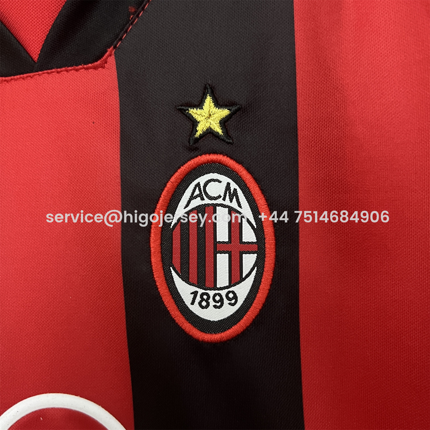 Higojerseys-Retro AC Milan 1998-99 Home Kids Kit