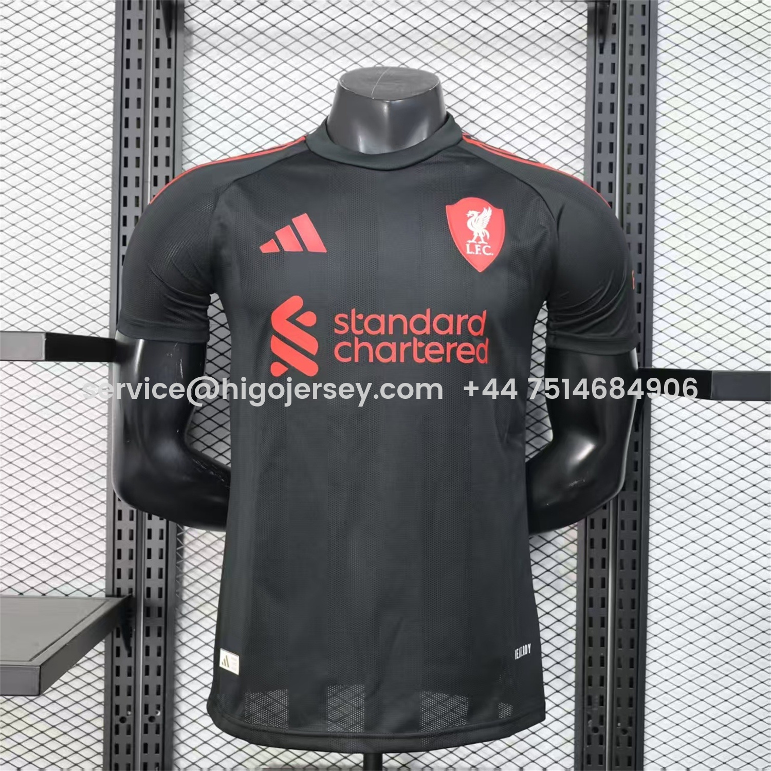 Higojerseys-Liver.pool 25-26 Black Special Whit Red Sponsor Jersey - Player Version