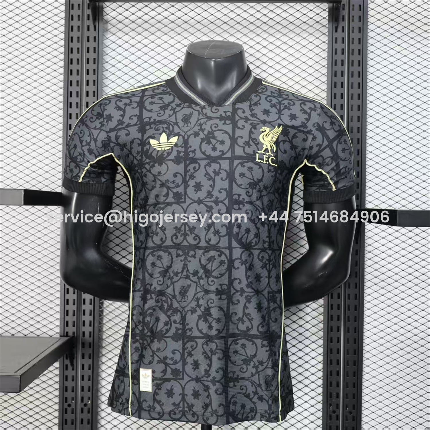 Higojerseys-Liver.pool 25-26 Black Floral Pattern Special Jersey - Player Version