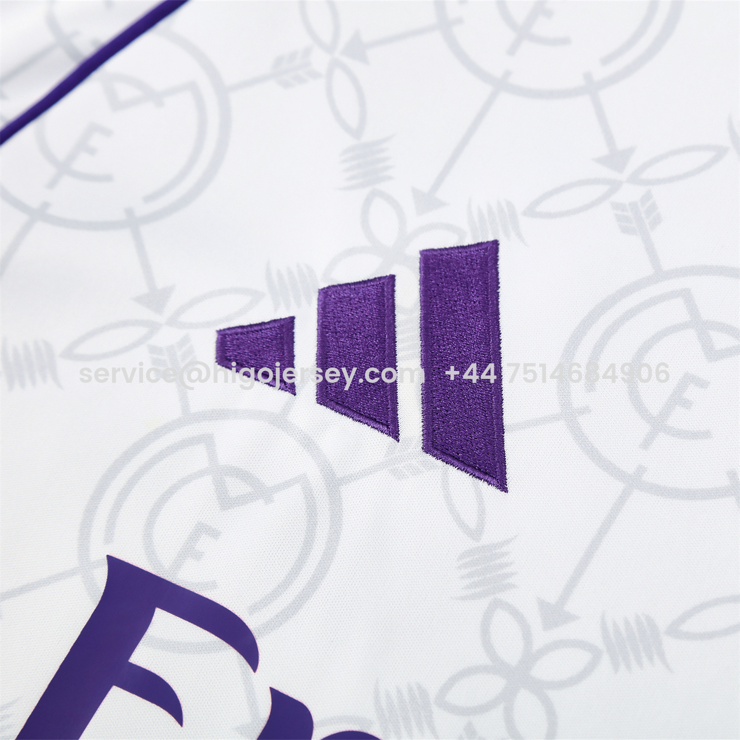 Higojerseys-Real Madrid 25-26 Short-Sleeve Training Set - Blue Edge White Top & Black Shorts