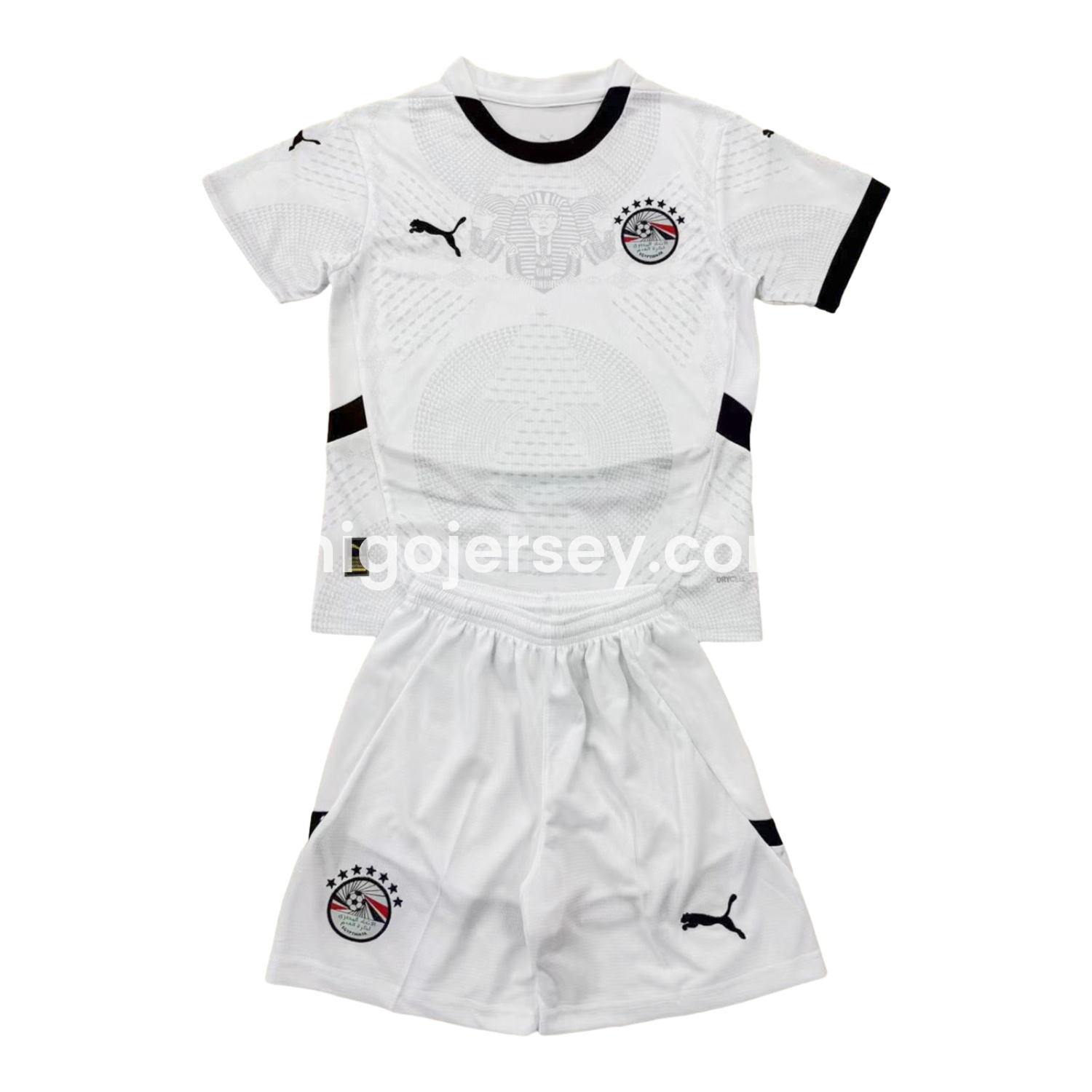 Higojerseys-Egypt 24-25 Away Kids Kit