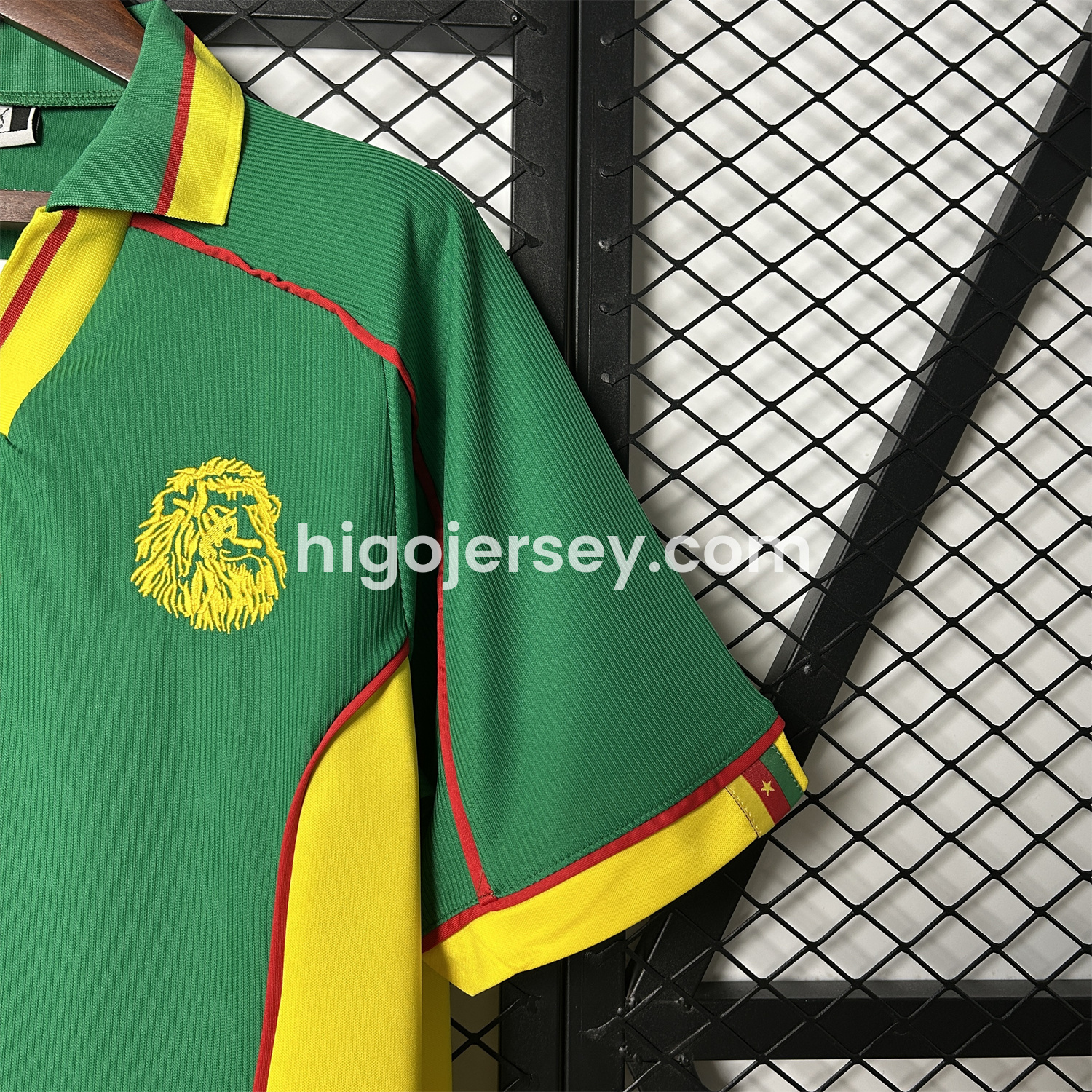Higojerseys-Retro Cameroon 1998 Home Jersey